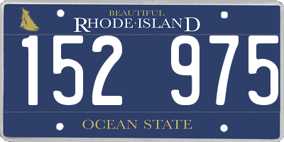RI license plate 152975
