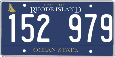 RI license plate 152979