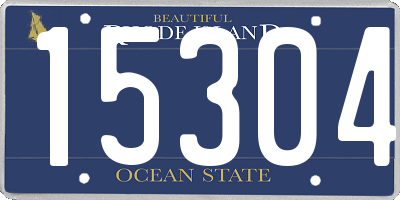 RI license plate 15304