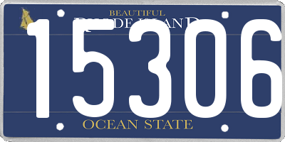 RI license plate 15306