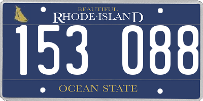 RI license plate 153088