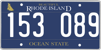 RI license plate 153089