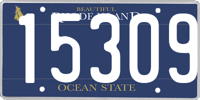 RI license plate 15309