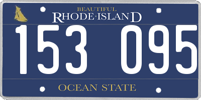 RI license plate 153095