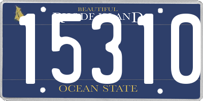 RI license plate 15310