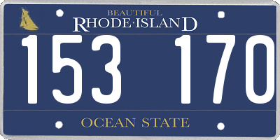 RI license plate 153170