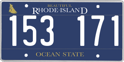 RI license plate 153171