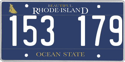 RI license plate 153179