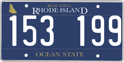 RI license plate 153199