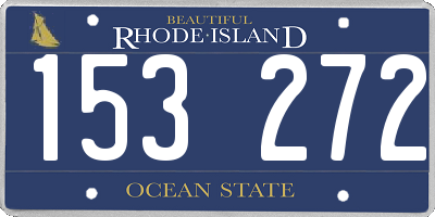 RI license plate 153272
