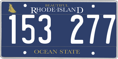 RI license plate 153277