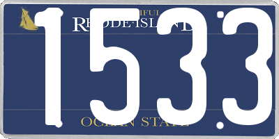 RI license plate 1533