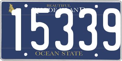 RI license plate 15339
