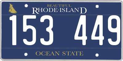 RI license plate 153449