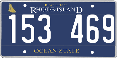 RI license plate 153469