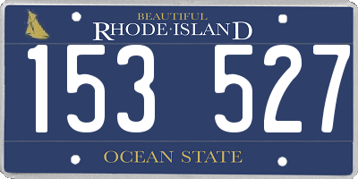 RI license plate 153527