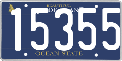 RI license plate 15355