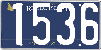 RI license plate 1536