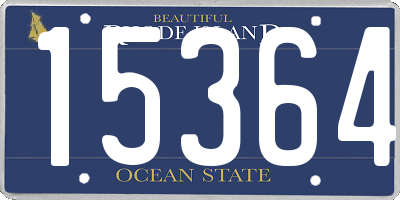 RI license plate 15364