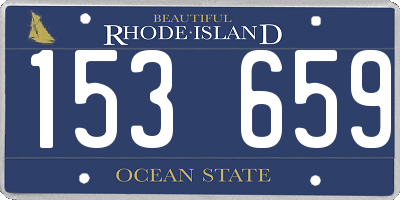 RI license plate 153659