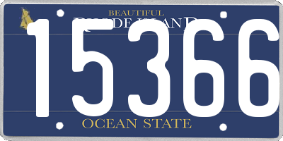 RI license plate 15366