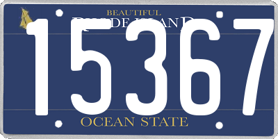 RI license plate 15367