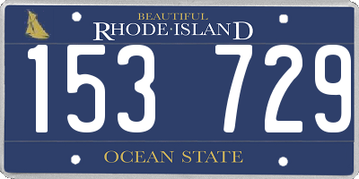 RI license plate 153729
