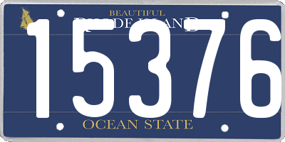 RI license plate 15376