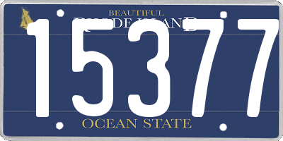 RI license plate 15377