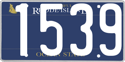 RI license plate 1539