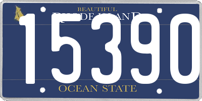 RI license plate 15390