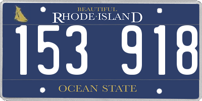 RI license plate 153918