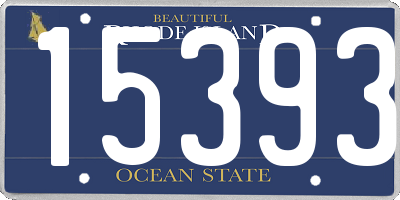 RI license plate 15393