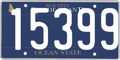 RI license plate 15399