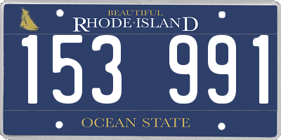 RI license plate 153991