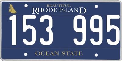RI license plate 153995