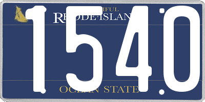 RI license plate 1540