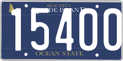 RI license plate 15400