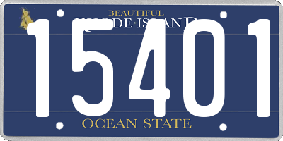 RI license plate 15401