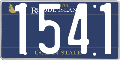 RI license plate 1541