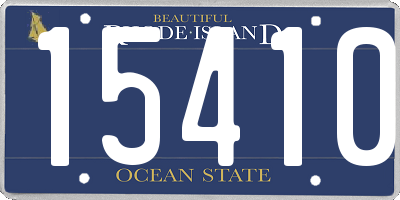 RI license plate 15410