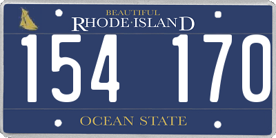 RI license plate 154170
