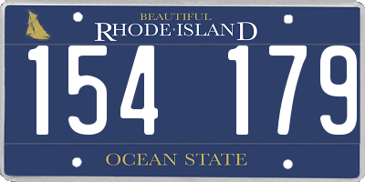 RI license plate 154179