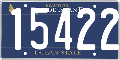 RI license plate 15422