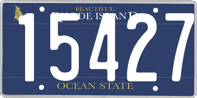 RI license plate 15427