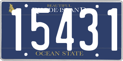 RI license plate 15431