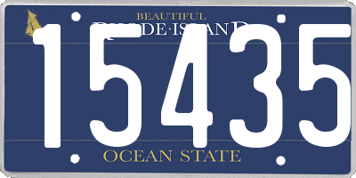 RI license plate 15435