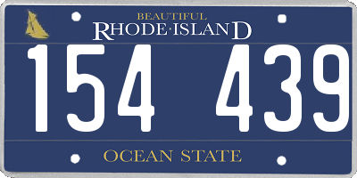 RI license plate 154439