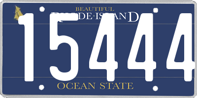 RI license plate 15444