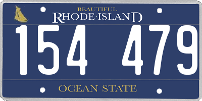 RI license plate 154479